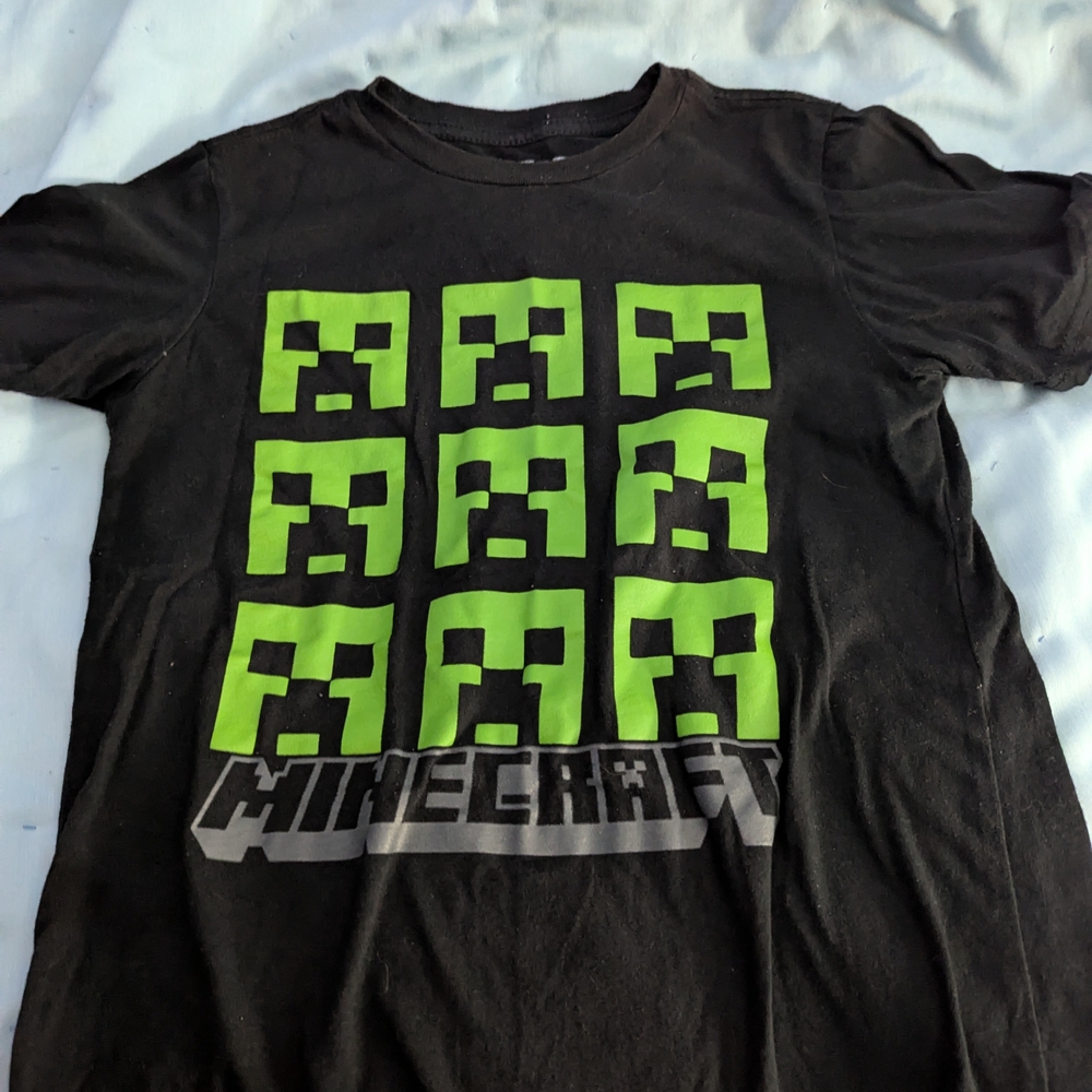 Kids Black and Green Creeper T-Shirt